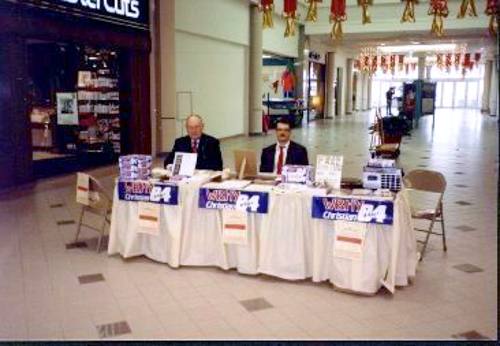 Andy Hardy and Rodney Swann selling WBHY bonds at mall
