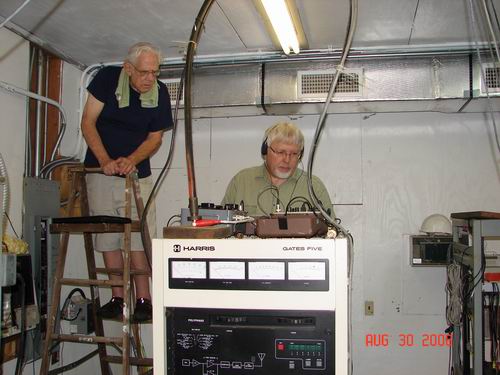 Dale's work at AM transmitter tuning house 8-08