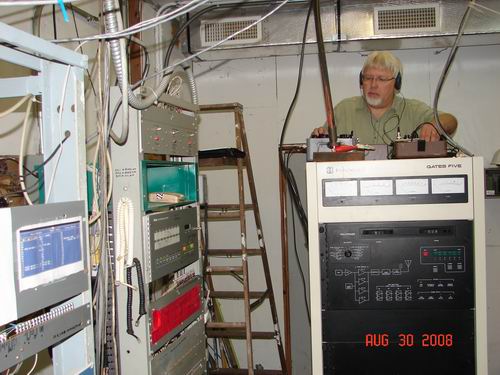 Dale's work at AM transmitter tuning house 8-08