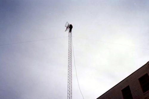 Tower for studio to transmitter link