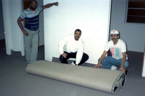 Carpeting offices at Westlawn 1992
