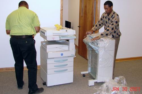 New copier for new offices